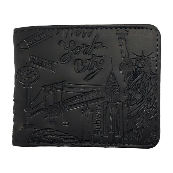 NEW YORK CITY USA MEN'S BLACK WALLET / CARD ID